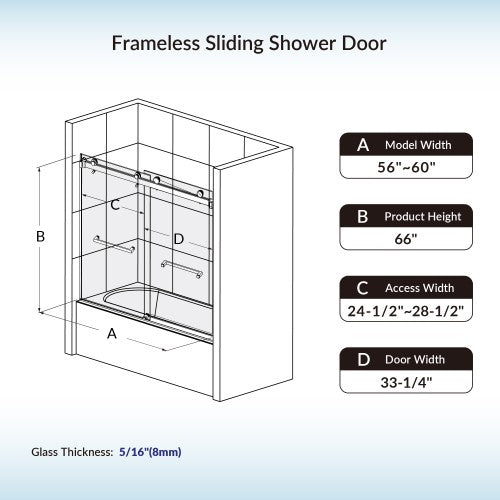 Stainless Steel Chrome Shower Door Chrome 6