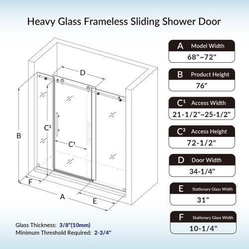 Stainless Steel Chrome Shower Door Chrome 7