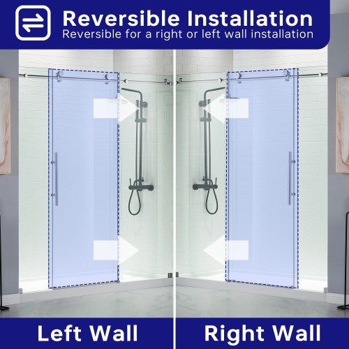 Stainless Steel Chrome Shower Door Chrome 8