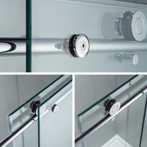 Stainless Steel Chrome Shower Door Chrome 10