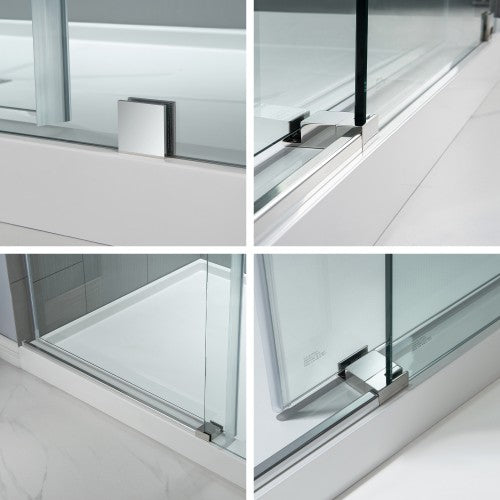 Stainless Steel Chrome Shower Door Chrome 11