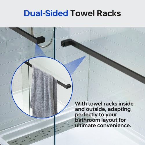 Stainless Steel Matte Black Shower Door Matte Black 9