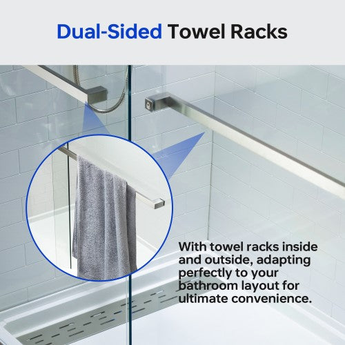 Stainless Steel Brushed Nickel Shower Door Brushed Nickel 9