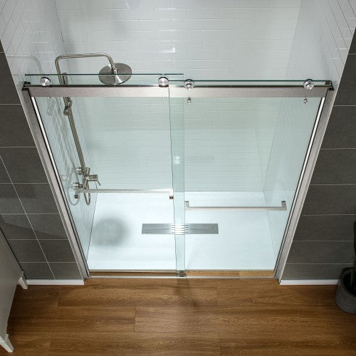 Stainless Steel Brushed Nickel Shower Door Brushed Nickel 10