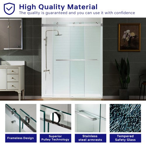 Stainless Steel Chrome Shower Door Chrome 4