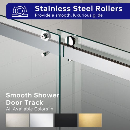 Stainless Steel Chrome Shower Door Chrome 3