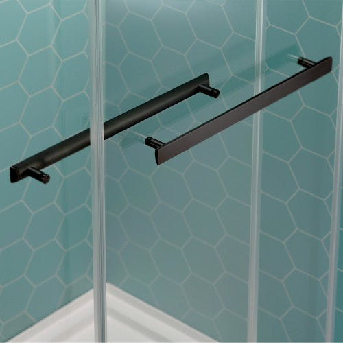 Stainless Steel Matte Black Shower Door Matte Black 9
