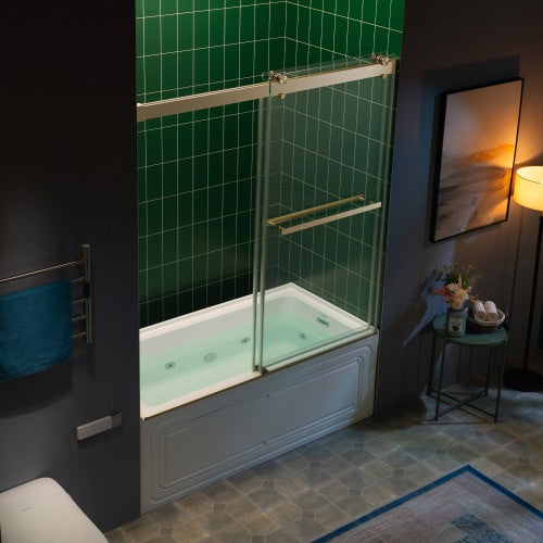Stainless Steel Brushed Bronze Shower Door Brushed Bronze 1