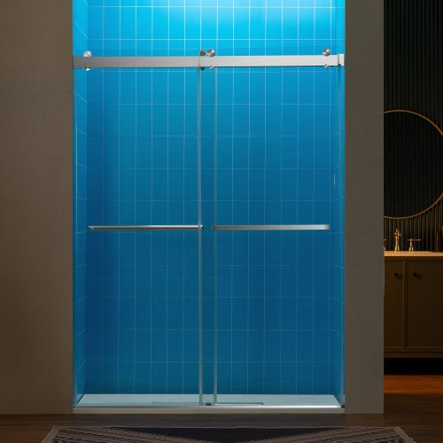 Stainless Steel Brushed Nickel Shower Door Brushed Nickel 1