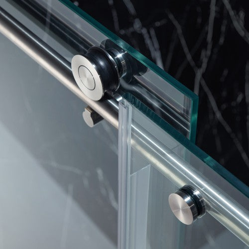 Stainless Steel Brushed Nickel Shower Door Brushed Nickel 4