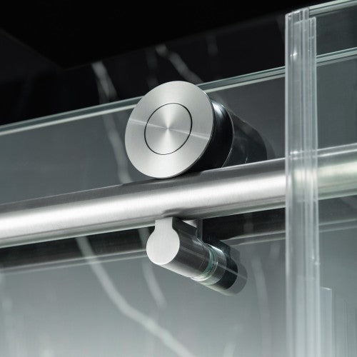 Stainless Steel Brushed Nickel Shower Door Brushed Nickel 6