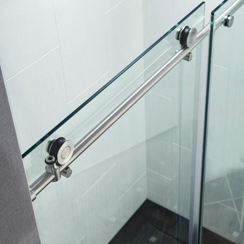 Stainless Steel Brushed Nickel Shower Door Brushed Nickel 7