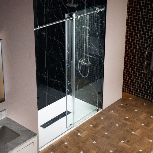 Stainless Steel Brushed Nickel Shower Door Brushed Nickel 10