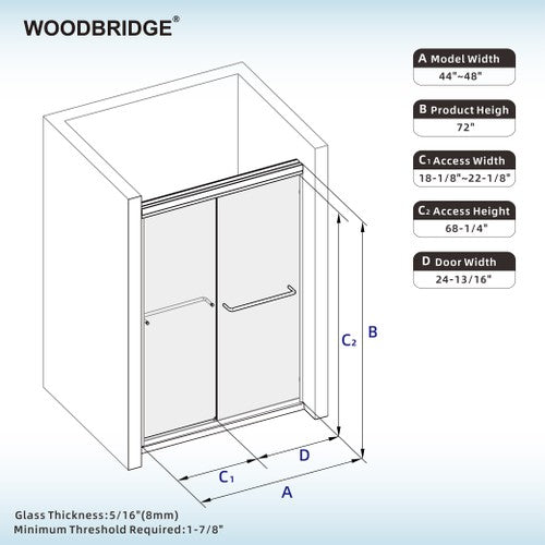 Stainless Steel Matte Black Shower Door Matte Black 6