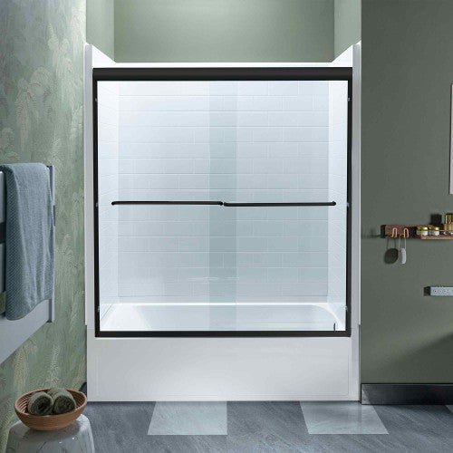 Stainless Steel Matte Black Shower Door Matte Black 1