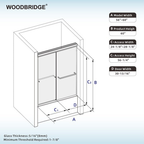 Stainless Steel Matte Black Shower Door Matte Black 6
