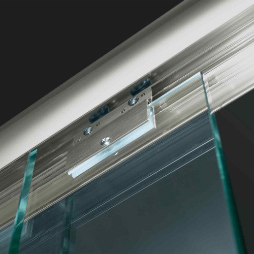 Stainless Steel Brushed Nickel Shower Door Brushed Nickel 9
