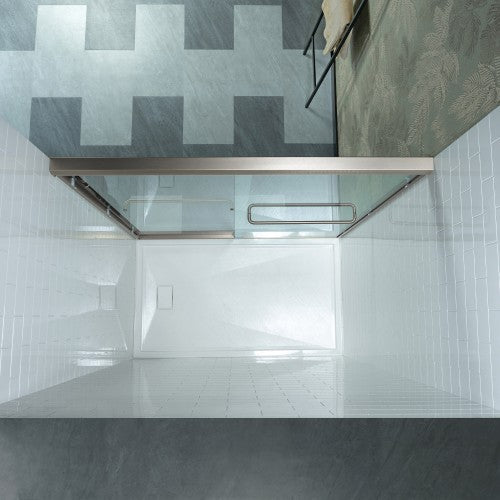 Stainless Steel Brushed Nickel Shower Door Brushed Nickel 5