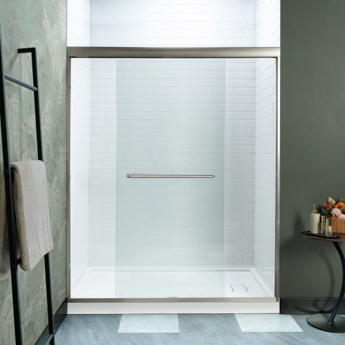 Stainless Steel Brushed Nickel Shower Door Brushed Nickel 4