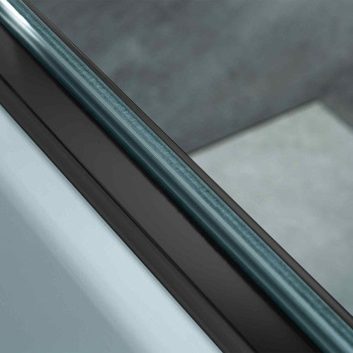 Stainless Steel Matte Black Shower Door Matte Black 10