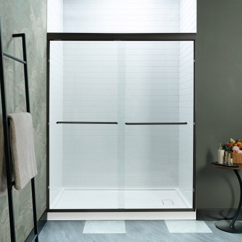 Stainless Steel Matte Black Shower Door Matte Black 1