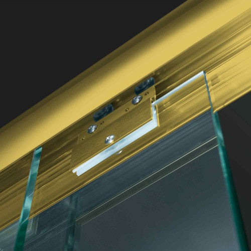 Stainless Steel Brushed Gold Shower Door Brushed Gold 9