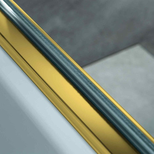 Stainless Steel Brushed Gold Shower Door Brushed Gold 10