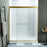 Stainless Steel Brushed Gold Shower Door Brushed Gold 4