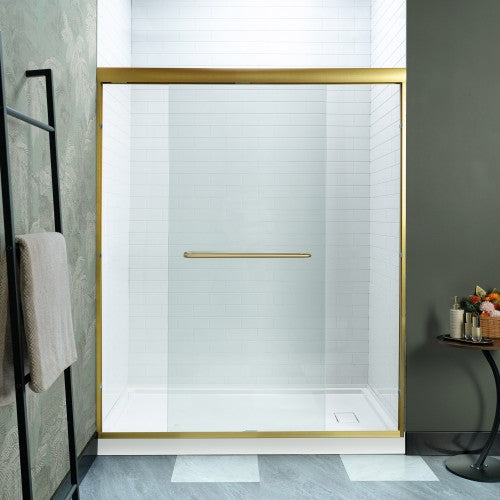 Stainless Steel Brushed Gold Shower Door Brushed Gold 4
