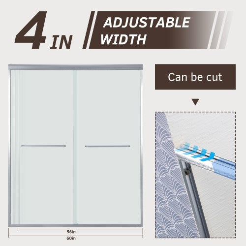 Stainless Steel Chrome Shower Door Chrome 3