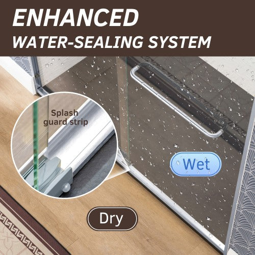 Stainless Steel Chrome Shower Door Chrome 4