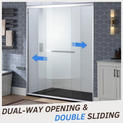 Stainless Steel Chrome Shower Door Chrome 6
