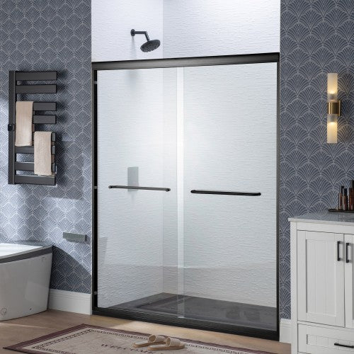 Stainless Steel Matte Black Shower Door Matte Black 2