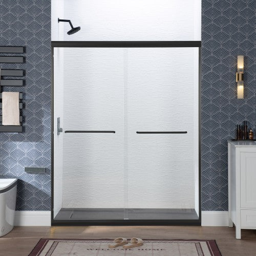 Stainless Steel Matte Black Shower Door Matte Black 1