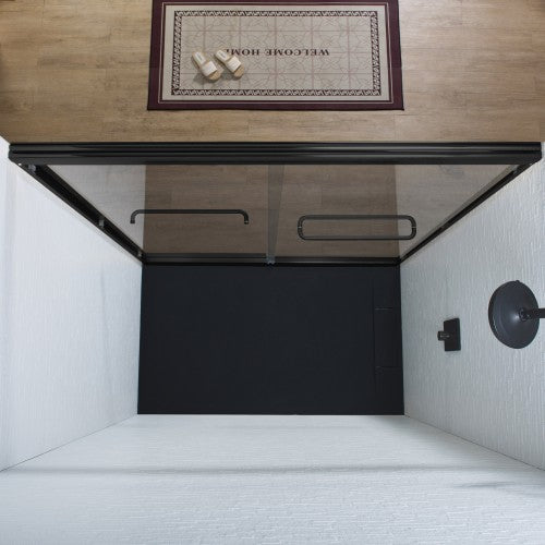 Stainless Steel Matte Black Shower Door Matte Black 9