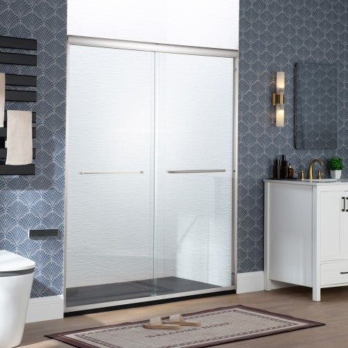 Stainless Steel Brushed Nickel Shower Door Brushed Nickel 3