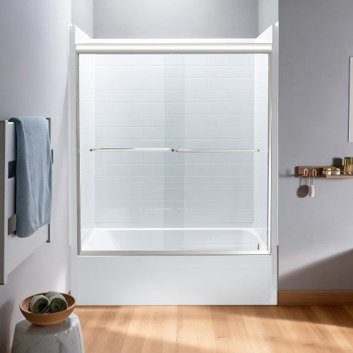 Stainless Steel Brushed Nickel Shower Door Brushed Nickel 4