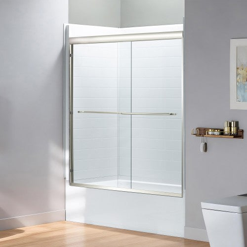 Stainless Steel Brushed Nickel Shower Door Brushed Nickel 2