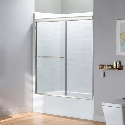 Stainless Steel Brushed Nickel Shower Door Brushed Nickel 3