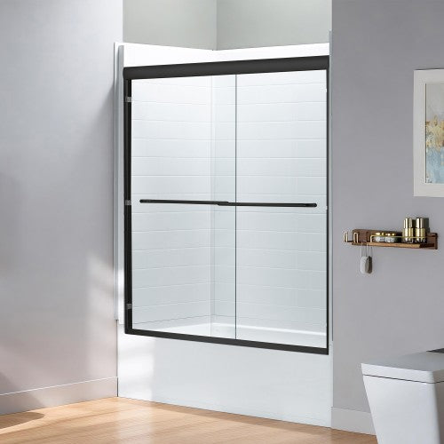 Stainless Steel Matte Black Shower Door Matte Black 2