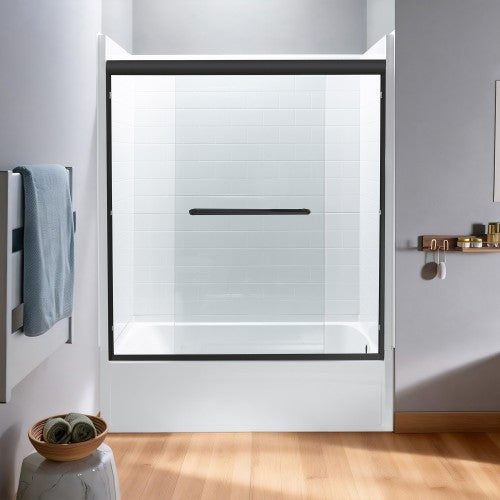 Stainless Steel Matte Black Shower Door Matte Black 4
