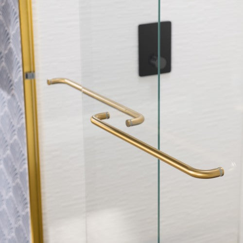 Stainless Steel Brushed Gold Shower Door Brushed Gold 5