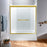 Stainless Steel Brushed Gold Shower Door Brushed Gold 2