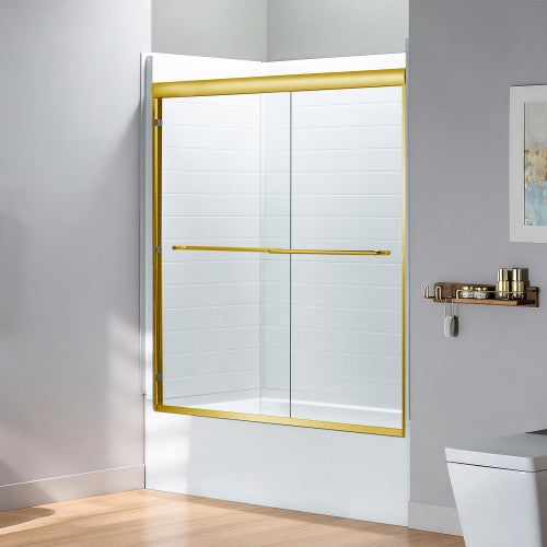 Stainless Steel Brushed Gold Shower Door Brushed Gold 3