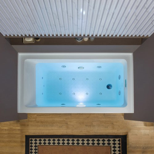 Acrylic White Bathtub Chrome 3