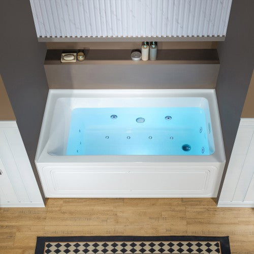 Acrylic White Bathtub Chrome 1