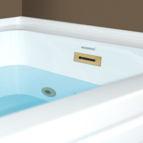 Acrylic White Bathtub Brushed 4