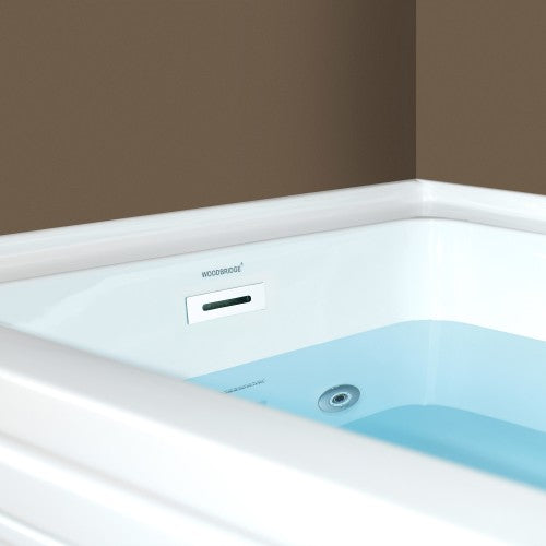 Acrylic White Bathtub Chrome 4