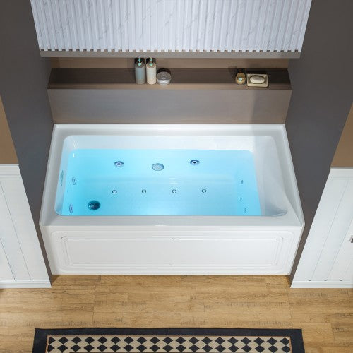 Acrylic White Bathtub Chrome 1