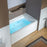 Acrylic White Bathtub Chrome 2